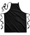 W364 Westford Mill Fairtrade Adult Craft Apron Black colour image